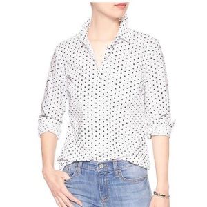 NWT Banana Republic Polka Dot Blouse